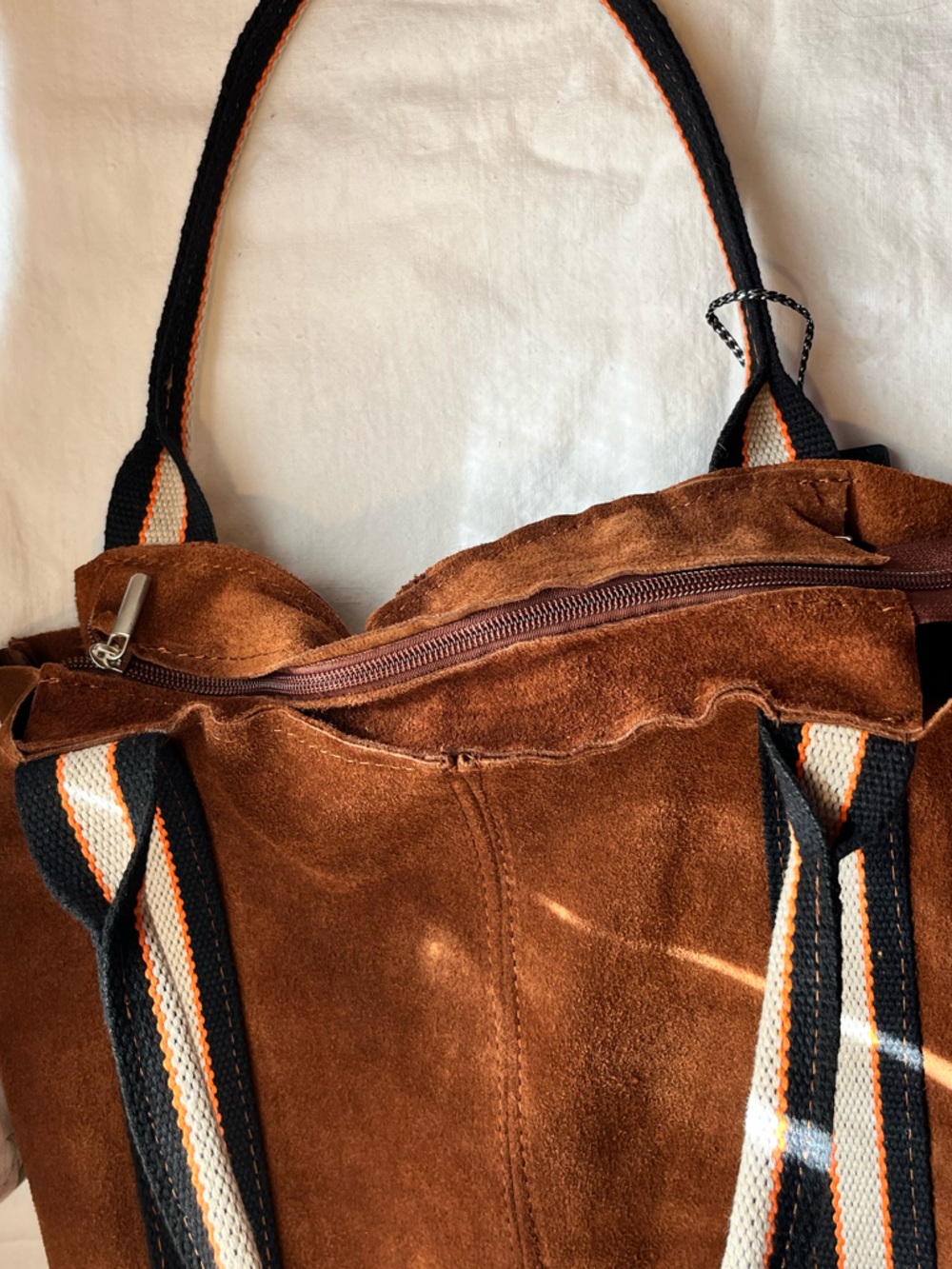 Italian Leather Suede Purse NWT - Picture 5 of 9